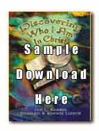 Sample Portion: Christian School DWIAC Teachers instructions, TOC, sample lesson